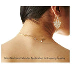 1pc Adabele Real Yellow Gold Plated Sterling Silver Round Link Cable Chain Extender Clasp Strong Removable Adjustable 3 inch Extension for Necklace Bracelet Anklet Jewelry Making SS106-3 - color: Gold plated Sterling Silver, size: 3 inch