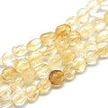 30-45Pcs/Strand Natural Citrine Beads 15.7" Irregular Nuggets Stone Beads 8-15mm Gemstones Loose Spacer Bead for DIY Bracelet Necklace Jewelry Making Crafting - color: Citrine