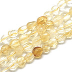 30-45Pcs/Strand Natural Citrine Beads 15.7" Irregular Nuggets Stone Beads 8-15mm Gemstones Loose Spacer Bead for DIY Bracelet Necklace Jewelry Making Crafting - color: Citrine