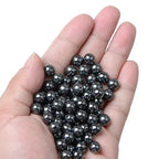 100pcs Natural Stone Beads 8mm Black Hematite Round Genuine Real Stone Beading Loose Gemstone Hole Size 1mm DIY Charm Smooth Beads for Bracelets Necklaces Earrings Jewelry Making Crafts - color: Black Hematite
