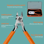 RUITOOL Model Nippers, Gundam Model Tools for Advancers to Repair and Fix Plastic Models, Ultra-thin Single Blade Gunpla Nipper, Non-slip Grip 4.7 Inch Sprue Cutter for Plastic Model Building - color: Orange