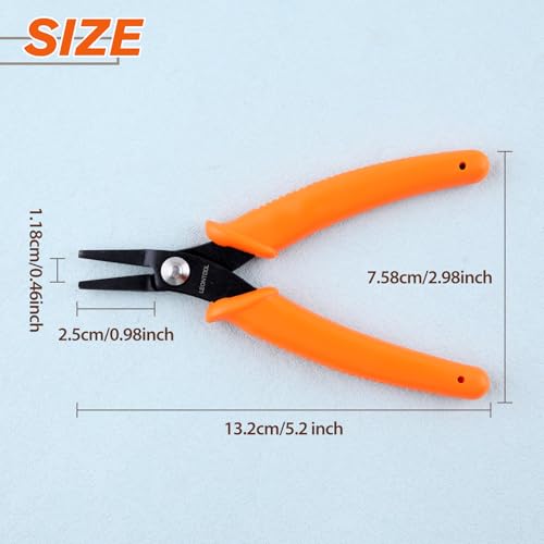5.5 Inch Thin Flat Nose Pliers With Smooth Jaw - Precision Jewelry and Craft Making Tool for Wire Straightening - Duck Billed, Chain Nose, Micro Pliers - style: Pliers with Smooth Jaw