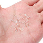 BEADIA Silver Plated Jump Rings Non Tarnish 3mm 1200pcs for Jewelry Making Findings - color: Silver, size: 0.5x3mm