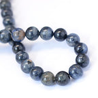 KISSITTY 235pcs 8mm Natural Sodalite Bead Strands, Natural Gemstone Crystal Beads Round Smooth Chakra Beads Energy Healing Crystals Gemstones for DIY Jewelry Bracelets Necklaces Making - color: Natural Sodalite Stone