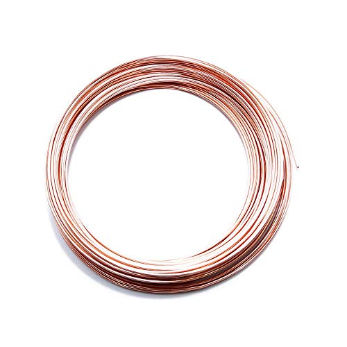 16 Gauge 50 FT Authentic 99.9% Pure Solid Bare Copper Wire Round, Bright, Dead Soft, (Choose 25 to 100 Ft., 10 to 30 Ga.) - size: 16 Gauge - 50 Feet Coil