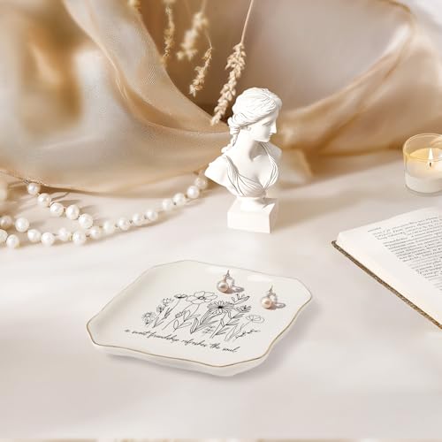 LITTLEBIGGER Friendship Gifts for Women – Jewelry Dish, A Sweet Friendship Refreshes The Soul – Proverbs 27:9 – Mothers Day Gifts – Friend Birthday Gifts for Women - style: Friendship - D