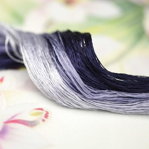 MIINGGUXIUYI Mulberry Silk Floss Embroidery Thread Floss-Cross Stitch Threads China Silk Woven Jewelry Threads DIY Sewing Kits (87) - color: 87