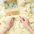 TOIPINIO Bracelet Making Kit Jewelry Making Supplies Kit Natural Stone Beads for DIY Craft Friendship Bracelet/Necklace/Earrings for Adults 1736PCS (Amazonite) - color: Amazonite