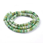 Cheriswelry 2 Strand 6mm Green Natural Australia Jade Stone Beads Rondelle Gemstone Loose Spacer Abacus Beads Charms for DIY Craft Earring Bracelet Necklace Jewelry Making 136pcs/strand - color: Green Natural Australia Jade