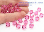 100pcs Authentic Preciosa 3mm (0.12 Inch) Small Faceted Bicone Crystal Loose Beads Pink Rose Compatible with Swarovski Elements Crystals for Jewelry Making Pre-B337 - color: Rose, size: 3mm (0.12 Inch) - 100pcs