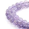 BRCbeads Natural Crystal Purple Amethyst Gemstone Round Loose Beads 4mm Approxi 15.5 inch 88pcs 1 Strand per Bag for Jewelry Making - color: Crystal Amethyst, size: 4mm