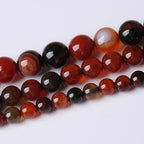 Natural Dream Agate Stone Gemstone Round Crystal Energy Jade Beads for Jewelry Making DIY Bracelet Necklace - 1 Strand 15.5inch 90PCS 4MM - color: Dream agate, size: 4MM