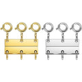Layering Magnetic Necklace Clasps, Stainless Steel Chain Link Clasps, Multiple Necklace Clasp for Layered Look (3golden+3silvery B) - color: 3golden+3silvery B