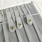 Portable Jewelry Roll Untangled Secure Necklace Travel Storage Bag Displays Holder 16 Chain (Black and Gray) - color: Black and Gray