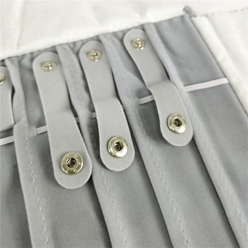 Portable Jewelry Roll Untangled Secure Necklace Travel Storage Bag Displays Holder 16 Chain (Black and Gray) - color: Black and Gray