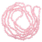 400pcs Natural Chip Stone Beads for Jewelry Making Rose Quartz 5-8mm Irregular Gemstones Healing Crystal Loose Rocks Bead Hole Drilled for Ring Earrings Necklace Bracelet Making DIY Art Crafts - color: Rose Quartz (2 Strands-62")