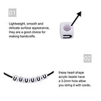 FASHEWELRY 300Pcs Cube White Acrylic Letter Beads 6x6mm Letter U Alphabet Beads for DIY Bracelet Necklace Jewelry Making - color: Letter U, size: 6x6x6mm