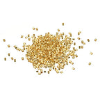 uxcell 1000Pcs Crimp Tube Beads, 1.5x1.5mm Brass Tube Crimp End Spacer Beads Tiny Stoppers for Bracelet Jewelry Making DIY, Gold Tone - color: Gold Tone, size: 1.5x1.5mm