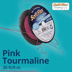 Soft Flex 49 Strand Beading Wire - Medium 0.19 Diameter - 30 Feet Nylon Design Wire - style: Pink Tourmaline