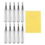 MECCANIXITY Pack of 10 900M Solder Tips Internally Heated Soldering Tips with Cleaning Sponge Pad Replacement Welding Accessories Kit for Electrical Solder Station Tip (900M-T-2B) - style: 900M-T-2B