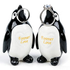 Penguin Gifts for Him Her Boyfriend Girlfriend, Set of 2 Ceramic Penguin Figurines Forever Love Anniversary Birthday Gifts for Women Men, Romantic Valentines Gift for Wife Husband Couples Cute Decor - style: Penguin(2 Set）