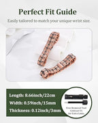 Copper Bracelet for Men, 2X Strength 99.99% Pure Copper Magnetic Bracelet with Magnets, Butterfly Clasp Design, Adjustable Length with Sizing Tool - color: Copper