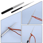 2 Pack Coil Jig Tool Set, Stainless Steel Micro 1.5mm-10mm Wire Looping Winding Rod, Wire Looping Wrapping Step Mandrel, 10 Sizes Round Multi Jump Ring Mandrel Wire Looping Rods Forming Rings Tool