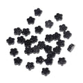 Songxi 60pcs 6mm Blue Sandstone Plum Blossom Natural Stone Beads for Jewelry Making, Smooth Loose Flower Shape Gemstone Beads for Bracelets Necklace Earrings Making Supplies ﻿ - color: Blue Sandstone