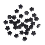 Songxi 60pcs 6mm Blue Sandstone Plum Blossom Natural Stone Beads for Jewelry Making, Smooth Loose Flower Shape Gemstone Beads for Bracelets Necklace Earrings Making Supplies ﻿ - color: Blue Sandstone
