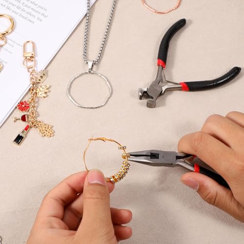 2 Pack Zipper Pliers Zippers Repair Kit Tool, Zipper Install Pliers for Replacement Repair, Stainless Steel Jewelry Plier Fix End Cutting Plier Hand Fix Tool for Stops Repairs