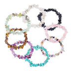 Elecrelive Glass Round Beaded Bracelet Set Clay Beaded Bracelets Stretch Bracelets - color: 8 Colors