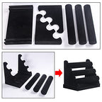 3 Tier Detachable Black Velvet Bracelet Holder, Bracelet Jewelry Display Stand For Selling, Watch Scrunchie Head Ties Rack Organizer For Show (Black Velvet) - color: Black Velvet