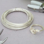 The Beadsmith Half-Round Craft Wire – Soft Temper Jewelry Wire, Silver Color, 18 Gauge, 4 Yards - color: Silver, size: 18 Gauge