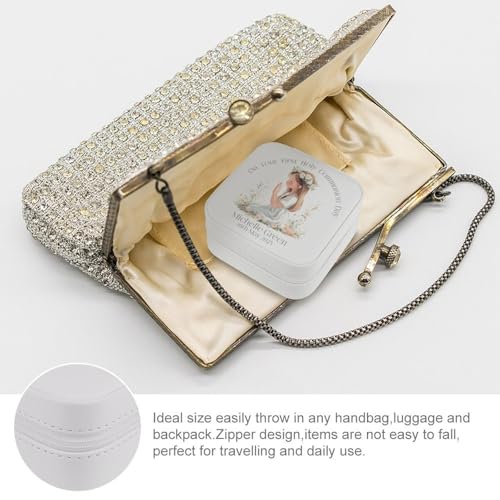 Personalized First Communion Gift for Girls – Custom Jewelry Box with Name & Date, Elegant Keepsake for First Holy Communion - color: Little Girl-1