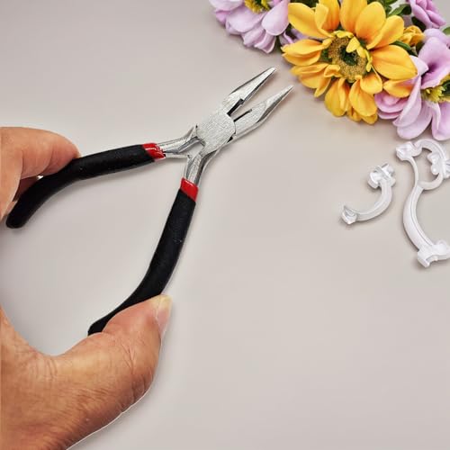 5 Sets Jewelry Pliers Kit, Steel Jewelry Making Tools, for Bracelets, Earrings, Craft Projects, Black