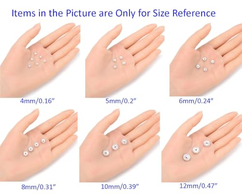 200pcs Adabele Grade A 4mm (0.16 Inch) Small Rhinestone Rondelle Loose Beads (Clear Crystal) Sterling Silver Plated Spacer for DIY Craft Jewelry Making CF1-401 - color: Clear, size: 4mm (200pcs)