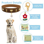 12 Styles Vegetative Collar Pendants for Cat Dog Alloy Enamel Cacti Pet Collar Pendants Clip-on Butterfly Flower Pet Collar for Bag Keychain Jewelry Making Training Home Decor