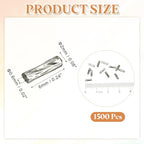 uxcell 1500Pcs Glass Bugle Seed Beads, 6x2mm Mini Long Tube Seed Beads Tube Loose Glass Seed Spacer Bead for DIY Earring Bracelets Necklace Jewelry Making Embroidery, Iron Grey - color: Iron Grey