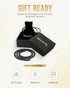 MagnetRX® Titanium Magnetic Necklace – Ultra Strength Magnetic Necklaces for Men & Women – Effective Mens Titanium Necklace with 55 Magnets (Black, 20 Inches) - color: Black, size: 20 Inch (Pack of 1)