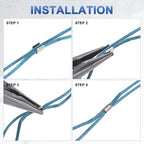M METERXITY 100-Pack Fold Over Crimp End Caps, 0.5 x 0.2in/ 12 x 5mm Crimp Fasteners Ribbon Ends with Clamps for Jewelry Making/Leather Decor/DIY/Bracelets, Belt Buckle End Tip [Silver] - size: 0.5 x 0.2in/12 x 5mm