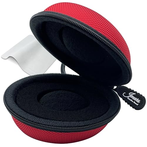 Watch Travel Case, Shock-Tested Single Watch Case for Wristwatches & Smart Watches, Red - color: Red