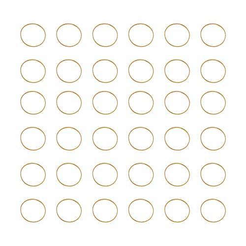 FASHEWELRY 100Pcs Brass Circle Open Bezel Charms Connectors 22mm Golden Hollow Round Linking Rings Charms for Dangle Beading Hoop Jewelry Making - color: Golden, size: 22mm