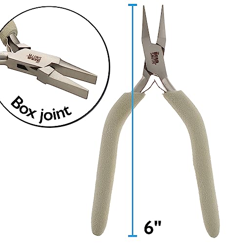 The Beadsmith Wire Tool Set - 3-Piece Kit (Flat Nose, Tungsten Carbide Flush Cutter & 6-in-1 Wire Looper), Elongated, Comfortable Handles with Double-Leaf Springs - style: 3 Plier Combo