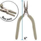 The Beadsmith Wire Tool Set - 3-Piece Kit (Flat Nose, Tungsten Carbide Flush Cutter & 6-in-1 Wire Looper), Elongated, Comfortable Handles with Double-Leaf Springs - style: 3 Plier Combo