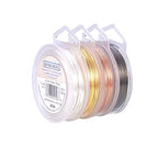 BENECREAT 4 Rolls 20-Gauge Tarnish Resistant Silver/Gold/Copper/Antique Bronze Coil Wire, 132-Feet/44-Yard in Total - color: Silver/Gold/Copper/Antique Bronze