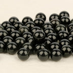 About 60pcs 6mm Natural Stone Beads Black Obsidian Beads Crystal Gemstone for Jewelry Making, DIY Bracelet Necklace - color: Black Obsidian, size: 6mm