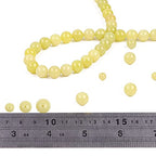 BEADIA Natural Lemon Jade Stone Round Loose Semi Gemstone Beads for Jewelry Making 10MM 38PCS - color: Lemon Jade, size: 10mm