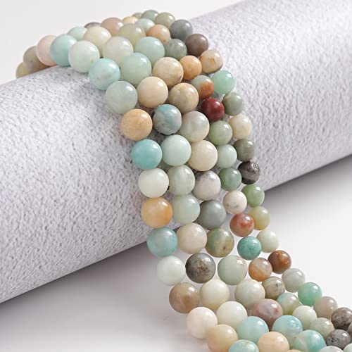 35pcs 10mm Natural Amazonite Gemstone Beads Energy Healing Crystal Round Loose Stone Beads for Jewelry Making, DIY Bracelets Necklaces - color: Amazonite, size: 10mm