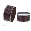 PH PandaHall 100 Yards Nylon Seed Bead String 0.1mm - Beading Jewelry Thread for Leather Stitching and Bracelet Making - color: Coconut Brown
