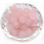 AD Beads Natural Matte Frosted Gemstone Round Spacer Loose Beads 4mm 6mm 8mm 10mm 12mm (8mm, Matte Rose Quartz) - color: Matte Rose Quartz, size: 8mm